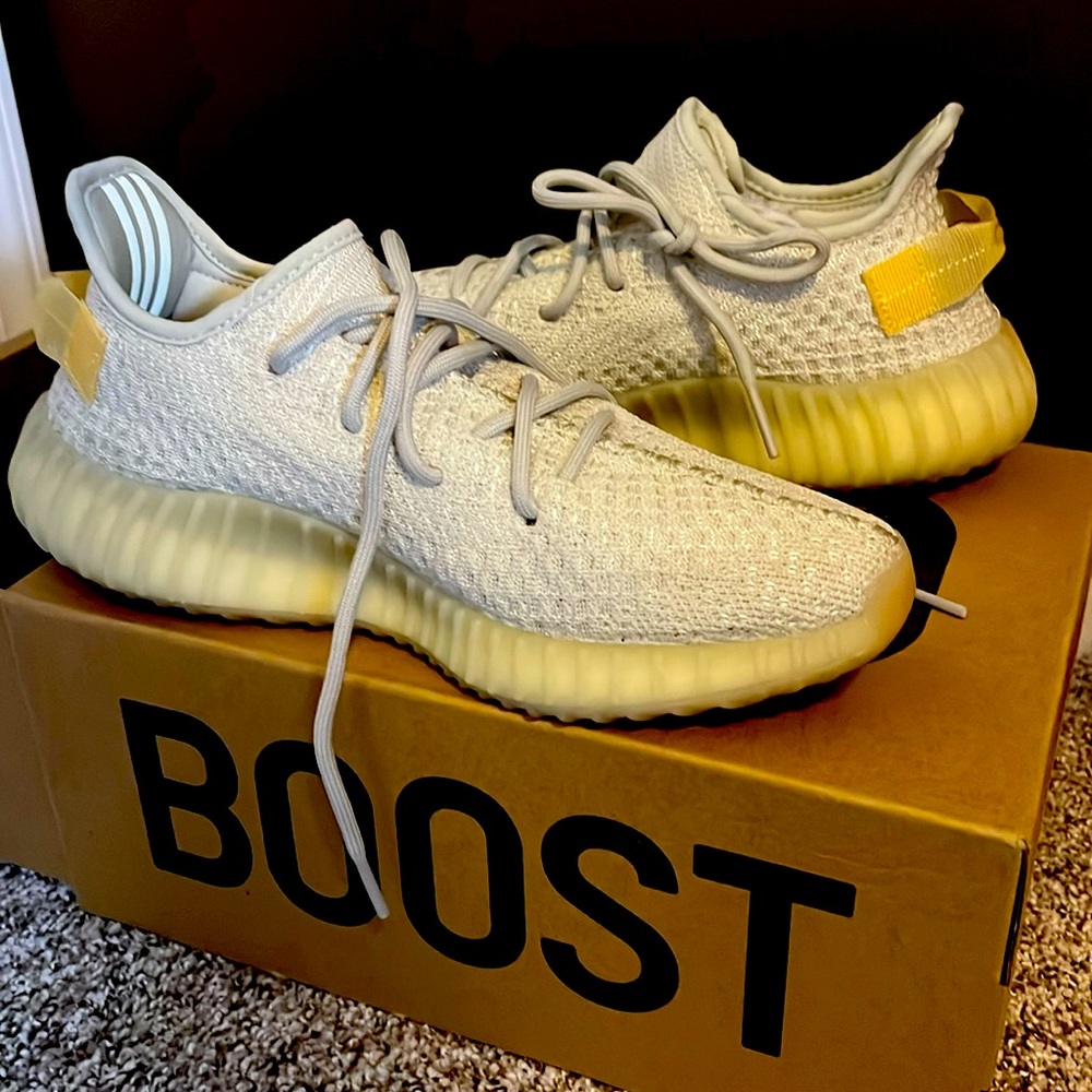 Yeezy Boost 350 “Light” color changing sneaker. Size 8.5.